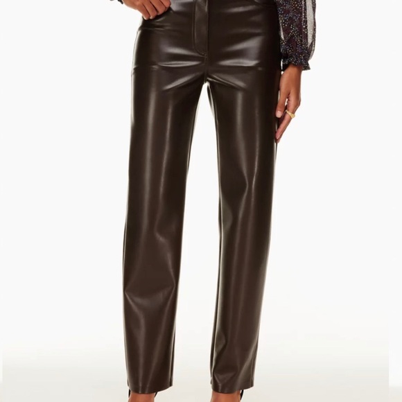 NWT - Aritzia Melina Vegan Leather Pant - Picture 9 of 9
